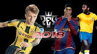 REUS RONALDINHO CR7 QUEM SERÁ CAPA DO PES 2018 [upl. by Filipe]