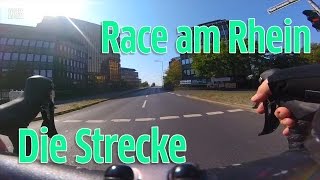 Race am Rhein Düsseldorfer Radrenen  die Strecke im Zeitraffer [upl. by Aennyl]