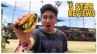 Eating At The BEST Reviewed Food Stand In Coachella 5 STAR [upl. by Imogen122]