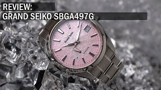 Review Grand Seiko Heritage SBGA497G Pink Snowflake [upl. by Neenahs]