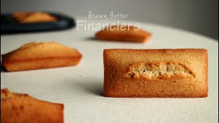 완전 기본 구움과자 마들렌과 쌍벽이루는 피낭시에휘낭시에 만들기 Financiers Recipe  하다앳홈 [upl. by Yregram128]