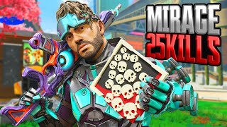 AMAZING Mirage 25 KILLS and 5100 Damage Apex Legends Gameplay Season 20 [upl. by Perr]