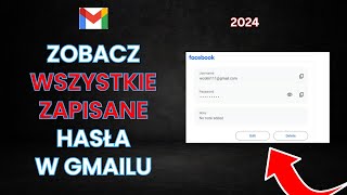 Jak zobaczyć hasło do Gmaila z laptopa  jak zobaczyć hasło do Gmaila na koncie Gmail [upl. by Edbert545]