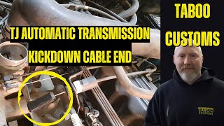 Jeep Kickdown Cable End Fix  Automatic Transmission Wont Downshift [upl. by Weide567]