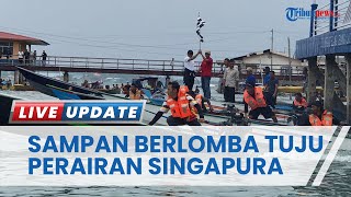 Rayakan HUT ke78 RI Puluhan Sampan Layar di Belakang Padang Batam Lomba Menuju Perairan Singapura [upl. by Aurelea879]