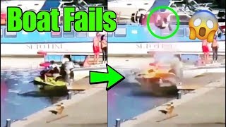 Best Boat Fails Compilation  Best Boat Launch Fails [upl. by Ociram]