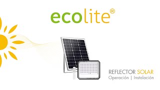 🔆 REFLECTOR SOLAR LED Exteriores ► Ecolite [upl. by Atteynek33]