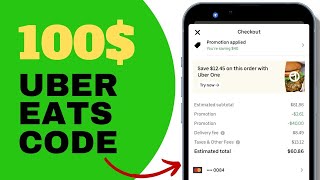 Uber Eats 100 Promo Code USUKCA And more  Uber Eats Free Food Method 2024 [upl. by Vescuso]