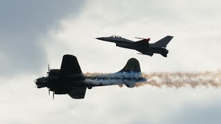 SANICOLE AIRSHOW 2024 T6 Texan amp lancaster ww2 amp B17 Sally B [upl. by Kosak496]