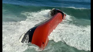 Naufragio di una nave cargo in Sudafrica [upl. by Samanthia321]