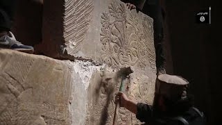 IS video shows destruction of ancient Assyrian city [upl. by Eisenstark520]