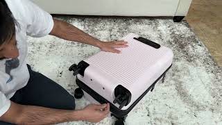 Open Story™ Hardside Carry On Spinner Suitcase  Unboxing and Review [upl. by Ailecec]