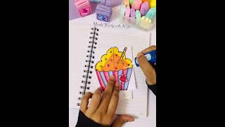 Ice cream design brochure idea 🍧🍨  Folding Notes idea [upl. by Eirised]