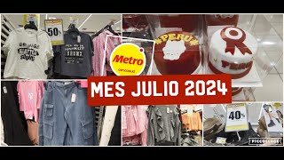 SUPERMERCADO METRO MES DE JULIO 2024 OFERTAS ROPA MUJER 50  40 [upl. by Lundt]