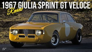 Gran Turismo 7  1967 Alfa Romeo Giulia Sprint GT Veloce REVIEW [upl. by Ainolloppa]