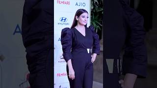 Dressed black for lady in black ✨ filmfareottawards ott bestactor juhiparmar shorts youtube [upl. by Rikki14]