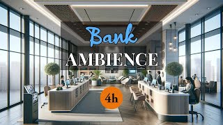 Bank Ambience 🏦 ATM Money Counter amp Cash Handling Sounds for Study and Relaxation 💰 4 hours [upl. by Latsyk293]