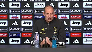 Conferenza stampa ALLEGRI pre JuveCagliari quotLocatelli capitano potrei cambiare sistema di giocoquot [upl. by Eldwen541]