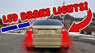 OUR 2007 VOLVO S80 V8 Gets CRAZY BRIGHT LED Brake Lights FULL INSTALL GUIDE [upl. by Gennie]