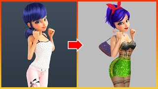 Miraculous Ladybug Transformation In Party  Miraculous Cartoon Art [upl. by Mignonne]