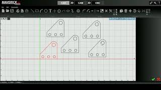 How To Copy Cut Move Rotate and Mirror using MaverickCNC CADCAMCNC Software [upl. by Aihselat]