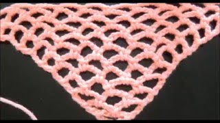 CROCHET SHAWL NR1  VERY EASY PATTERN FOR A SHAWL [upl. by Goat]