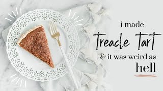 TREACLE TART ∙ baking with meghan ∙ BAKEMAS DAY 3 [upl. by Aysahc]