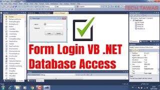 VB NET  Membuat Form Login Menggunakan Database Access [upl. by Soane]