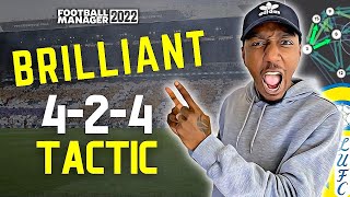 A BRILLIANT 424 FM22 TACTIC amp HOW TO CREATE IT OVERPERFORMING FM22 TACTICS [upl. by Asilej]