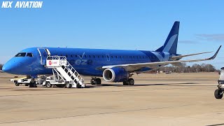 ERJ190 LANDING  TUPELO  Breeze Airways  Plane Spotting [upl. by Neddie]