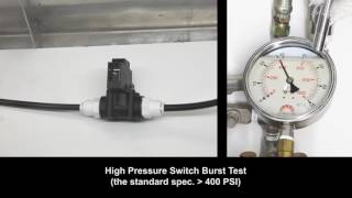 Puricom  High Pressure Switch Burst Test [upl. by Mauldon]