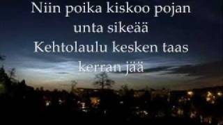 Yö  Ihmisen Poika  Lyrics [upl. by Roleat]