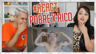 REACT CASA DE RICO E CASA DE POBRE whinderssonnunes [upl. by Kyrstin]