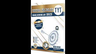 Bilgi Sarmal Yayınları TYT Sosyal Bilimler 30 x 20 Branş Denemeleri [upl. by Eliathas]