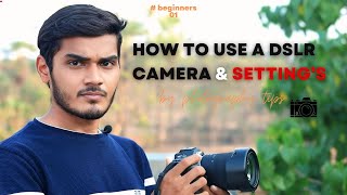 How To Use DSLR Camera For Beginners 📸 dslr camera pakadne ka tarika  photographytips tips [upl. by Amarillas]