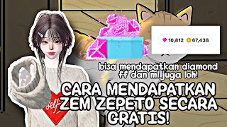 Cara mendapatkan zem ZEPETO secara gratis bisa dapat diamond ff dan ml juga loh😭⁉️ [upl. by Ecirehc]