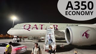 5 Star Experience Onboard Qatar Airways A350 ECONOMY ⭐️⭐️⭐️⭐️⭐️ [upl. by Hootman]