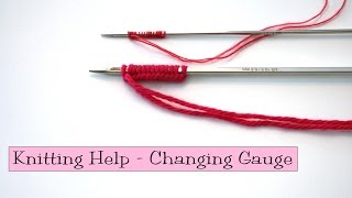 Math for Knitters  Changing Gauge in a Pattern [upl. by Axela734]