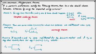 Part 3 Von NeumannMorgenstern Expected Utility Axioms [upl. by Aisha]