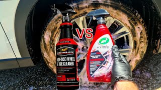 Meguiars Non Acid Wheel Cleaner VS Turtle Wax Hyper Foam Wheel Cleaner [upl. by Berman]