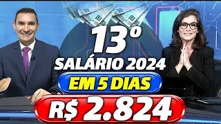 INSS 1ª PARCELA do 13º SALÁRIO para os APOSENTADOS  CALENDÁRIO INSS 2024  VEJA DATAS e VALORES [upl. by Stillman]