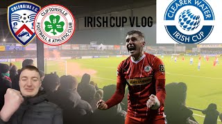 REDS INTO NEXT ROUND COLERAINE VS CLIFTONVILLE IRISH CUP VLOG 1 [upl. by Eirrem911]