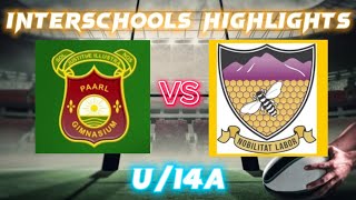 INTERSCHOOLS HIGHLIGHTS  Paarl Gim vs Outeniqua u14A  2023 [upl. by Leventhal808]