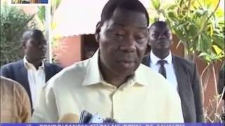 Les condoléances de Boni Yayi à la cour royale Savalou [upl. by Odlonyer]