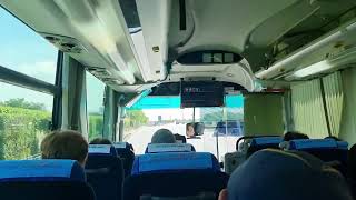 Bus journey from Narita airport to Kikuna station Japan [upl. by Akirahc]