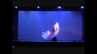 Iraqi Dancer Assala Ibrahim Tribal Fusion with Fans Veils and 4 Veils [upl. by Eneleahs]