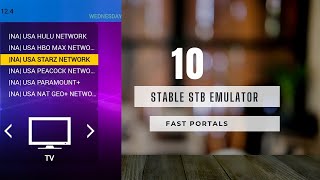 10 STABLE STB EMULATOR FAST PORTALS  STBEMU CODES [upl. by Nannaihr]