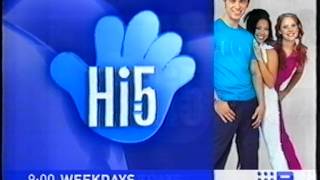 Nine Network Hi5 Promo  Saturday Ident 2002 [upl. by Surbeck]