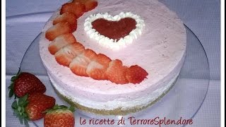 Torta fredda cioccolato bianco e fragole [upl. by Pierette782]