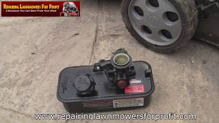 Mountfield HP 470 Petrol Lawnmower How To Remove The Carburettor [upl. by Senior399]